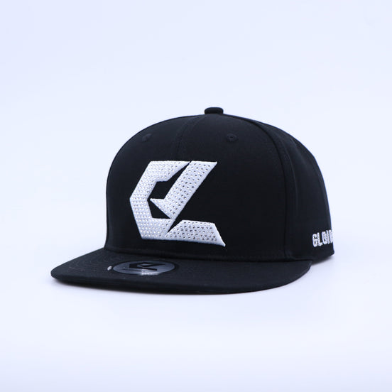 GLOIR Rhinestone Monogram Cap