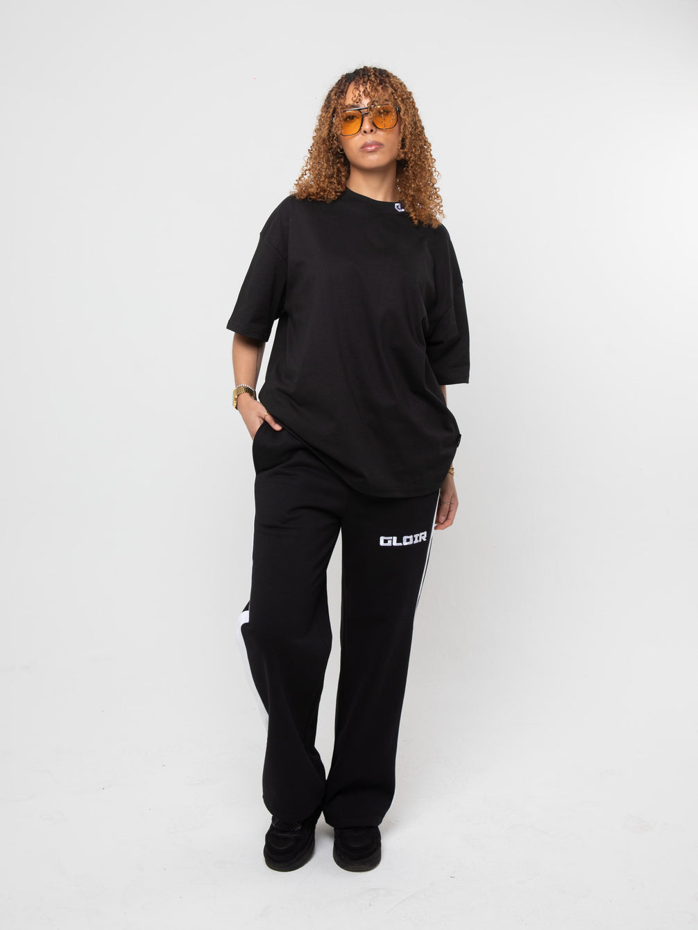 GLOIR Side Stripe Joggers