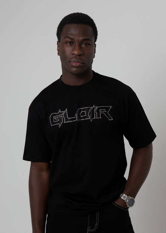 GLOIR Glitch Rhinestone Tee