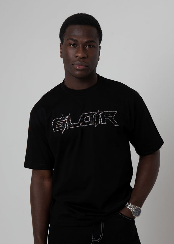 GLOIR Glitch Rhinestone Tee