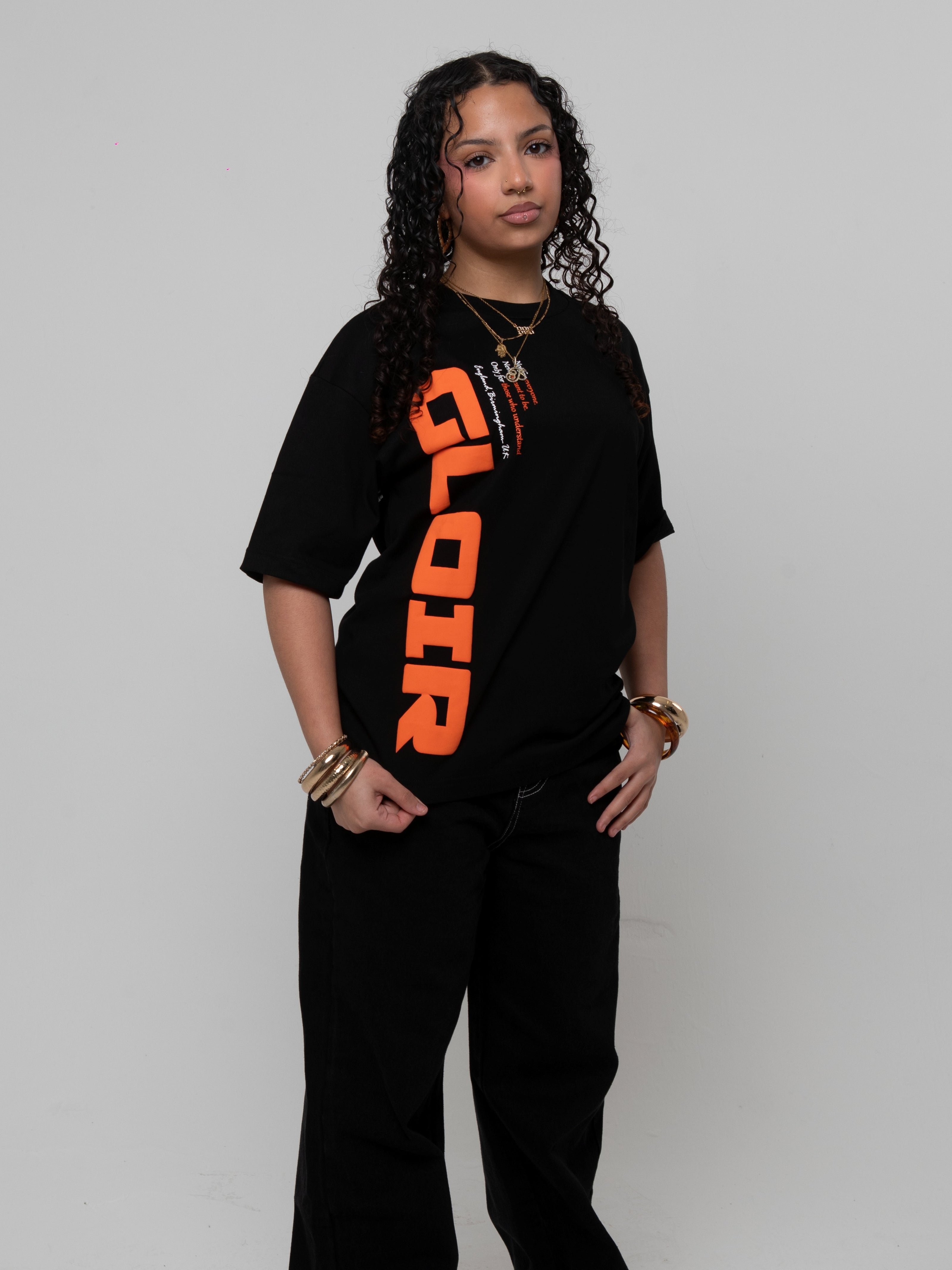 GLOIR Puff Vertical Signature Tee