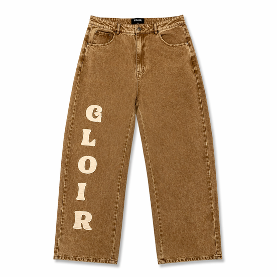 GLOIR Varsity Denim – Sand Edition
