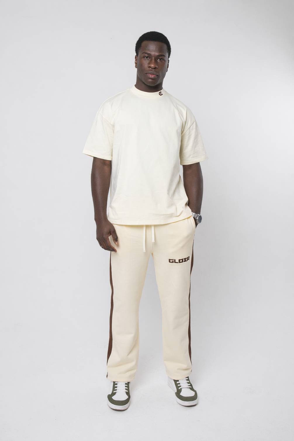 GLOIR Side Stripe Joggers