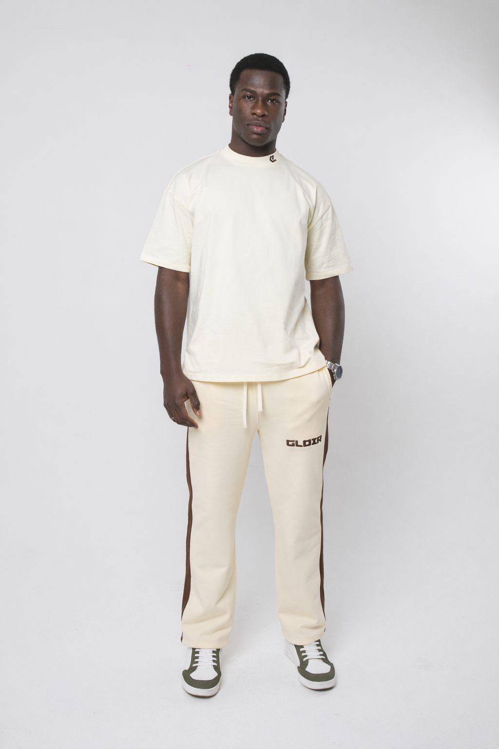GLOIR Side Stripe Joggers