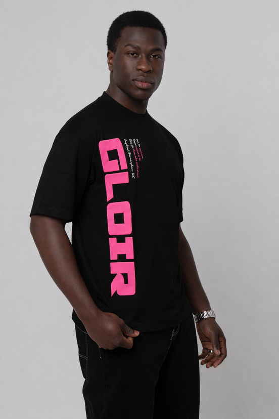 GLOIR Puff Vertical Signature Tee