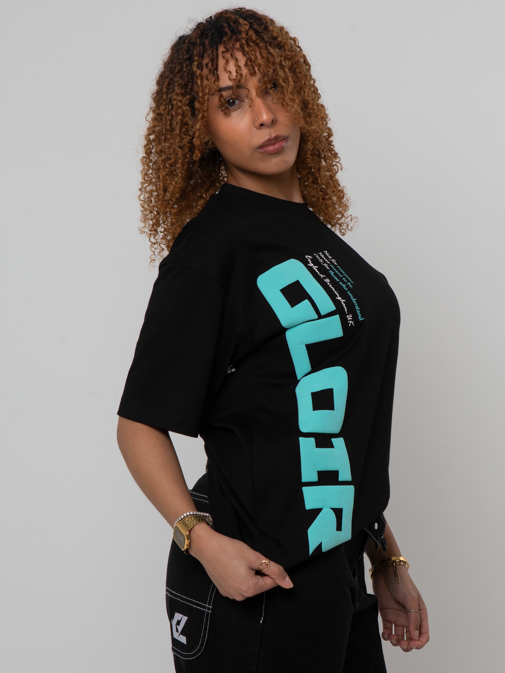 GLOIR Puff Vertical Signature Tee